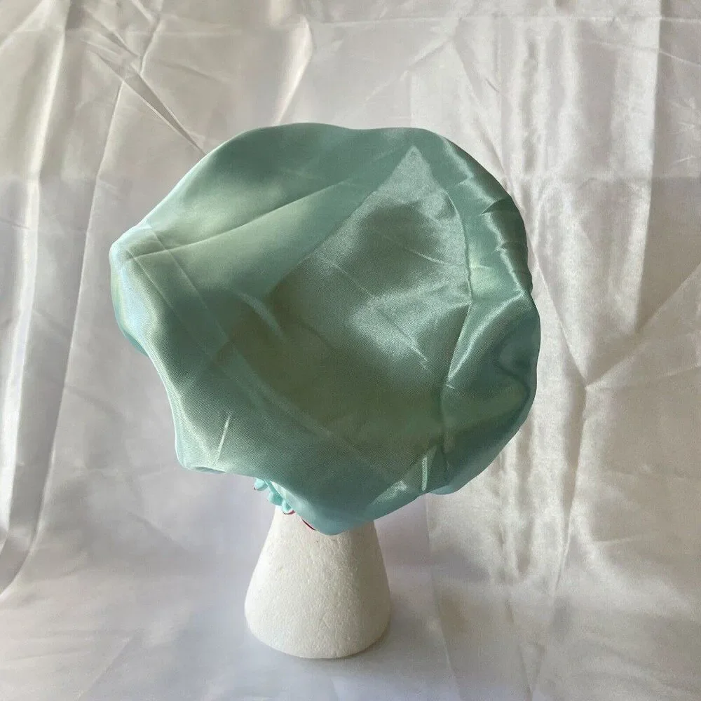 Large Satin bonnet for Curly Hair, Double Layer Reversible Silk Hair Sleep Cap